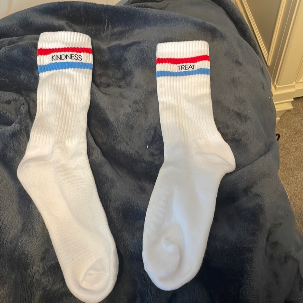 treat people with kindness socks RARE purchased during residency at MSG